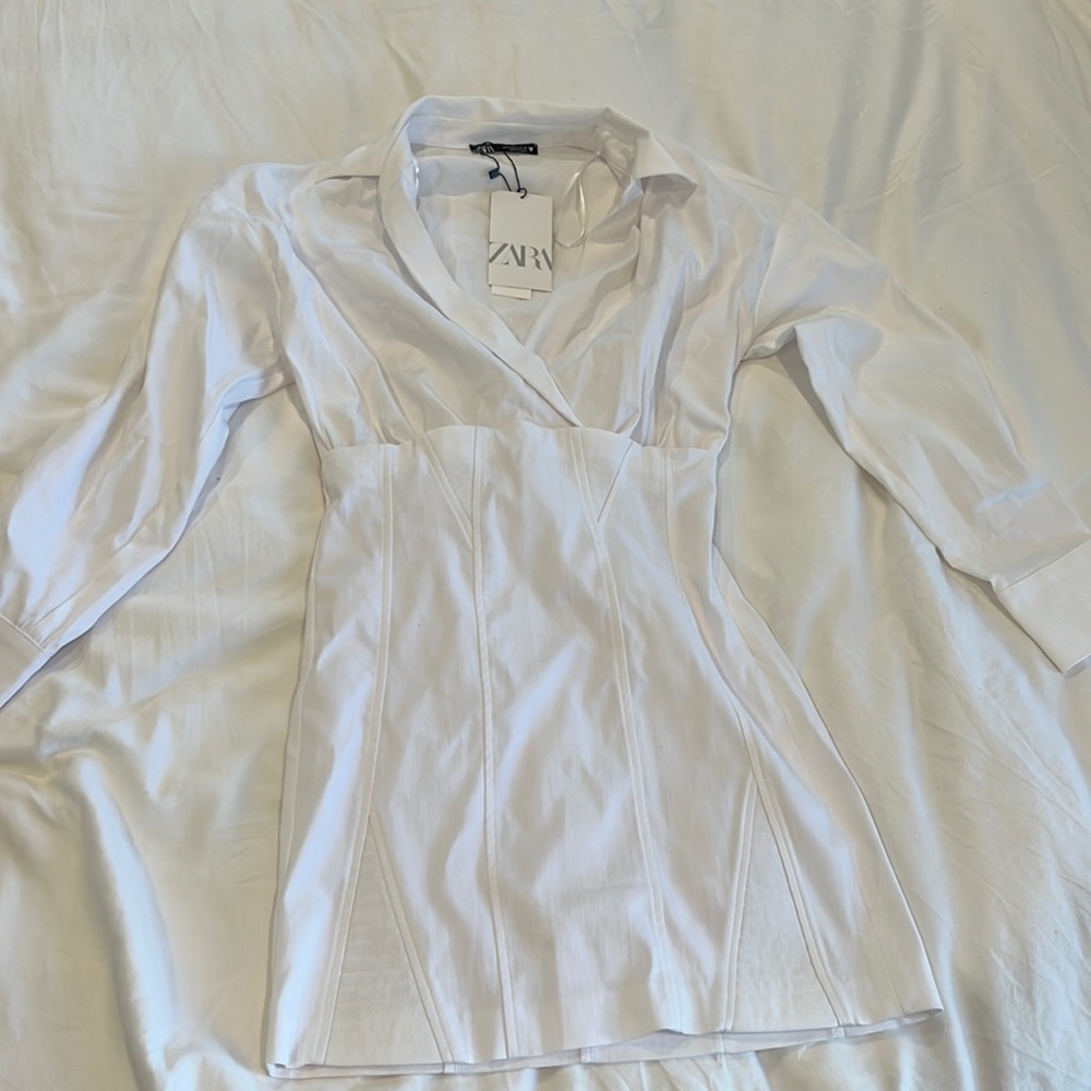 Zara white dress